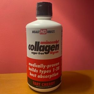 Health Direct AminoSculpt Sugar-Free Collagen Tart Cherry 30 fl. oz New Unopened
